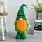 Glitzhome® 40" St. Patrick's Telescoped Fabric Standing Gnome Décor